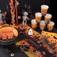 8069 gobelet carton decoration halloween maison hantee