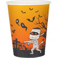 8069 gobelet carton fete decoration halloween maison hantee