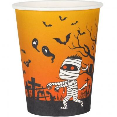 8069 gobelet en carton decoration fete halloween maison hantee