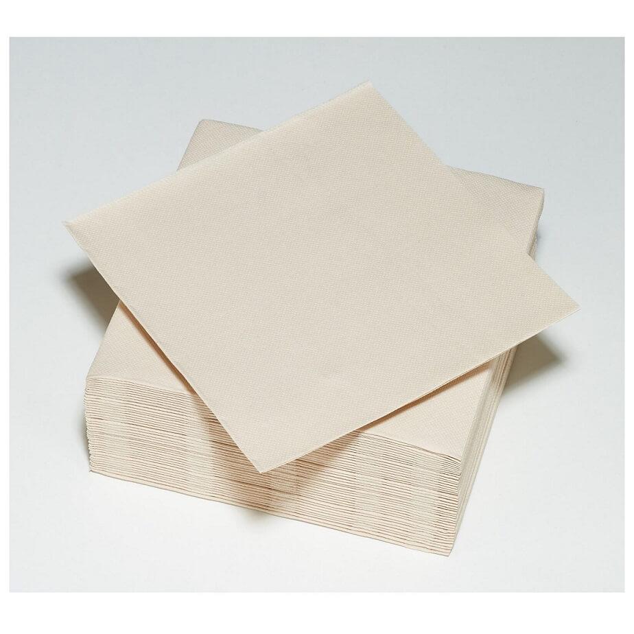 8069 serviette de table ouate micro gauffree sable grege 38 cm