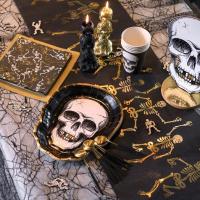 8076 decoration de table halloween crane assiette