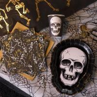 8077 decoration gobelet halloween crane tete de mort squelette
