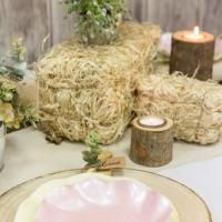 80770 decoration champetre rondin de bois naturel 24cm