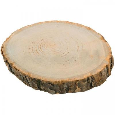 1 Rondin de bois naturel pour décoration 2 x 26/30cm REF/80771