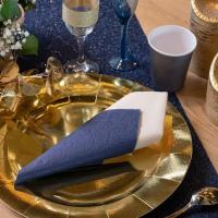 8083 decoration de table serviette bleu royal