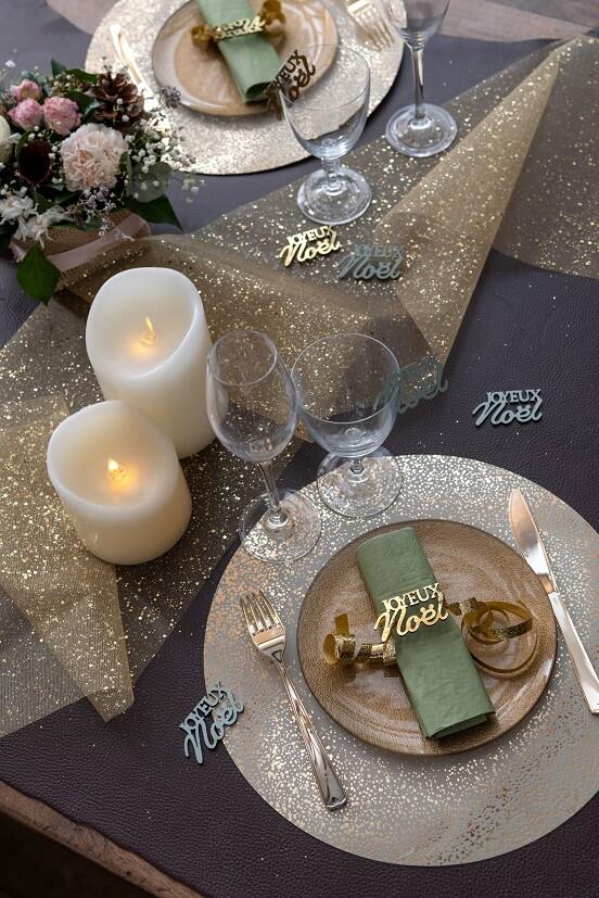 8083 decoration de table serviette papier vert olive sauge