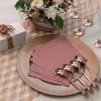 8083 decoration de table serviette rose gold