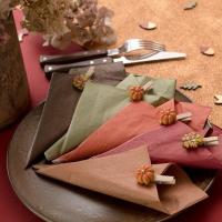 8083 decoration serviette de table papier orange terracotta