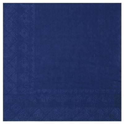 25 Serviettes de table en papier bleu royal 16.5 x 16.5 cm REF/8083 (18 gr/m²)