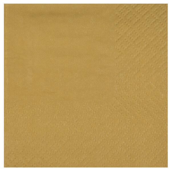 8083 serviette de table dore or metallique
