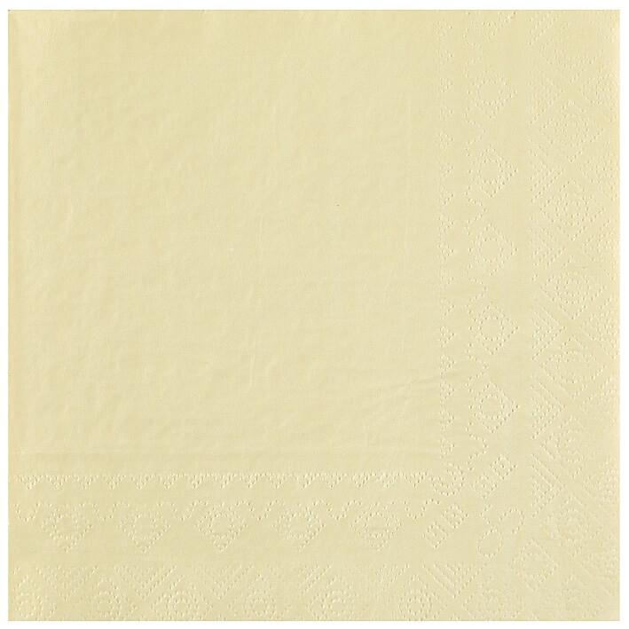 8083 serviette de table en papier ivoire