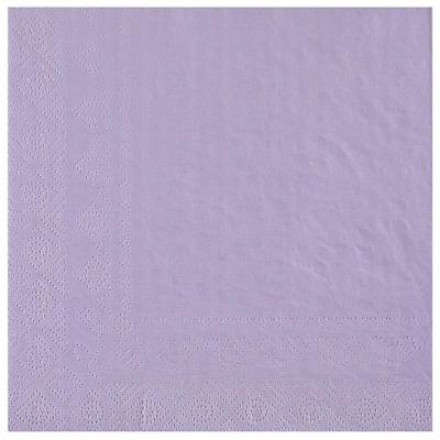 25 Serviettes de table en papier Lilas/Parme 16.5 x 16.5 cm REF/8083 (18 gr/m²)