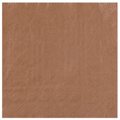 8083 serviette de table papier 3 plis bronze