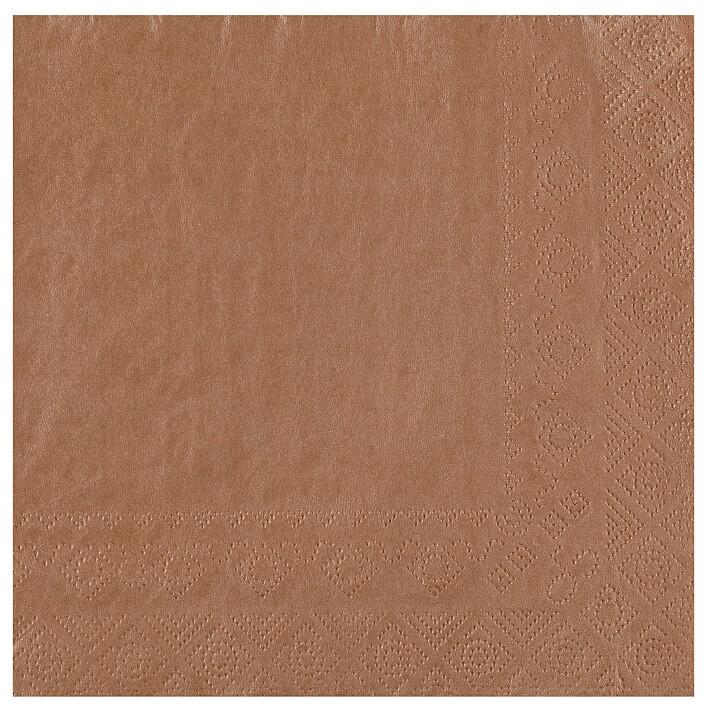 8083 serviette de table papier 3 plis bronze