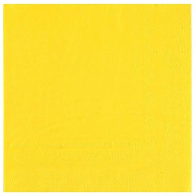 8083 serviette de table papier 3 plis jaune