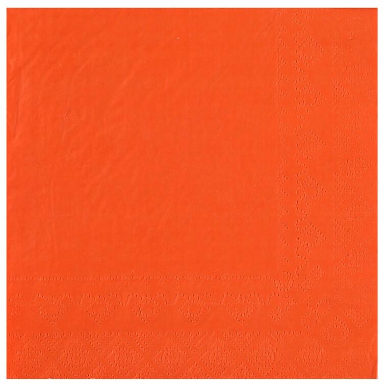 8083 serviette de table papier 3 plis orange