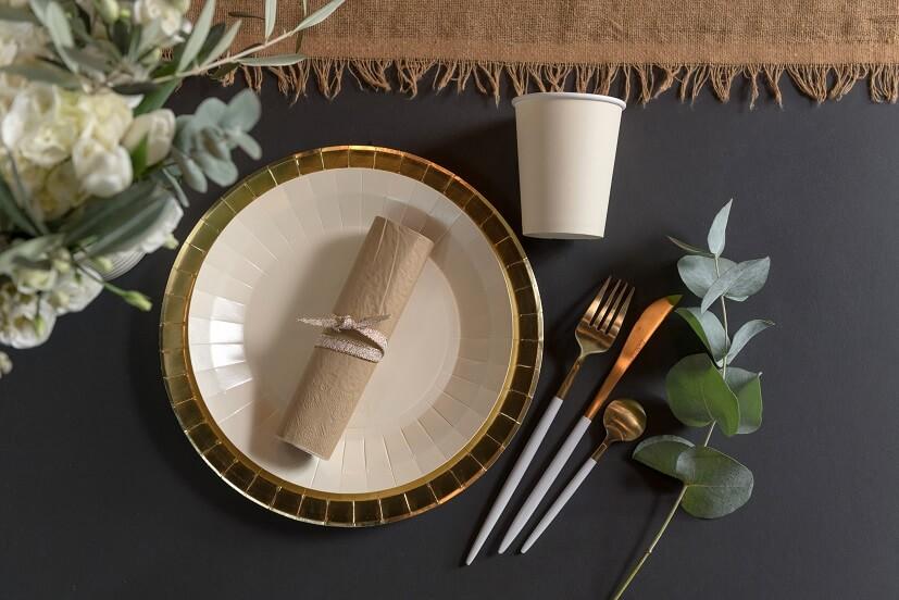 8083 serviette de table papier taupe