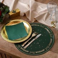 8083 serviette de table papier vert fonce sapin