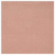 25 Serviettes de table en papier rose gold métallique 16.5 x 16.5 cm REF/8083 (18 gr/m²)