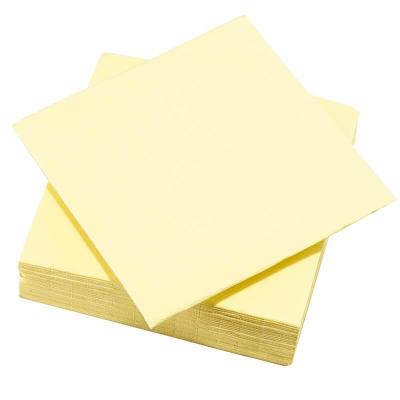 8087 serviette de table jaune paille micro gauffre 38cm