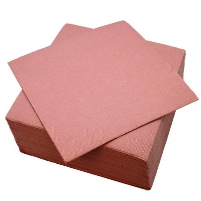 8087 serviette de table ouate micro gauffree sable petale rose gold nude 38 cm