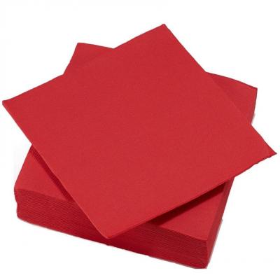 Serviette de table ouate micro gaufrée 38cm (x50) Rouge REF/8089