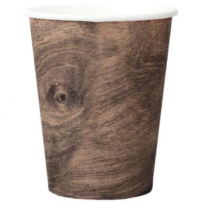 8090 decoration gobelet carton bois foret boise champetre nature