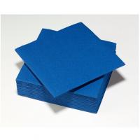 8093 serviette de table ouate micro gauffree bleu vif 38cm