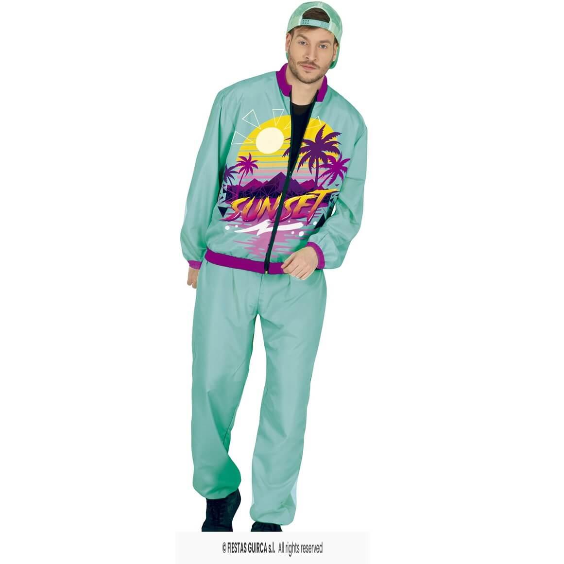 80998 taille m costume adulte homme annees 90 miami