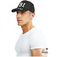 81270 accessoire deguisement casquette noire fbi