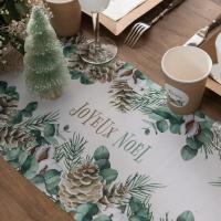 8131 chemin de table joyeux noel decoration naturel champetre