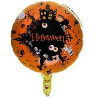 8167 decoration halloween ballon aluminium maison hantee