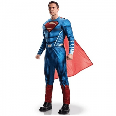 Déguisement DC Justice League Superman REF/820952 (Costume adulte homme taille XL)