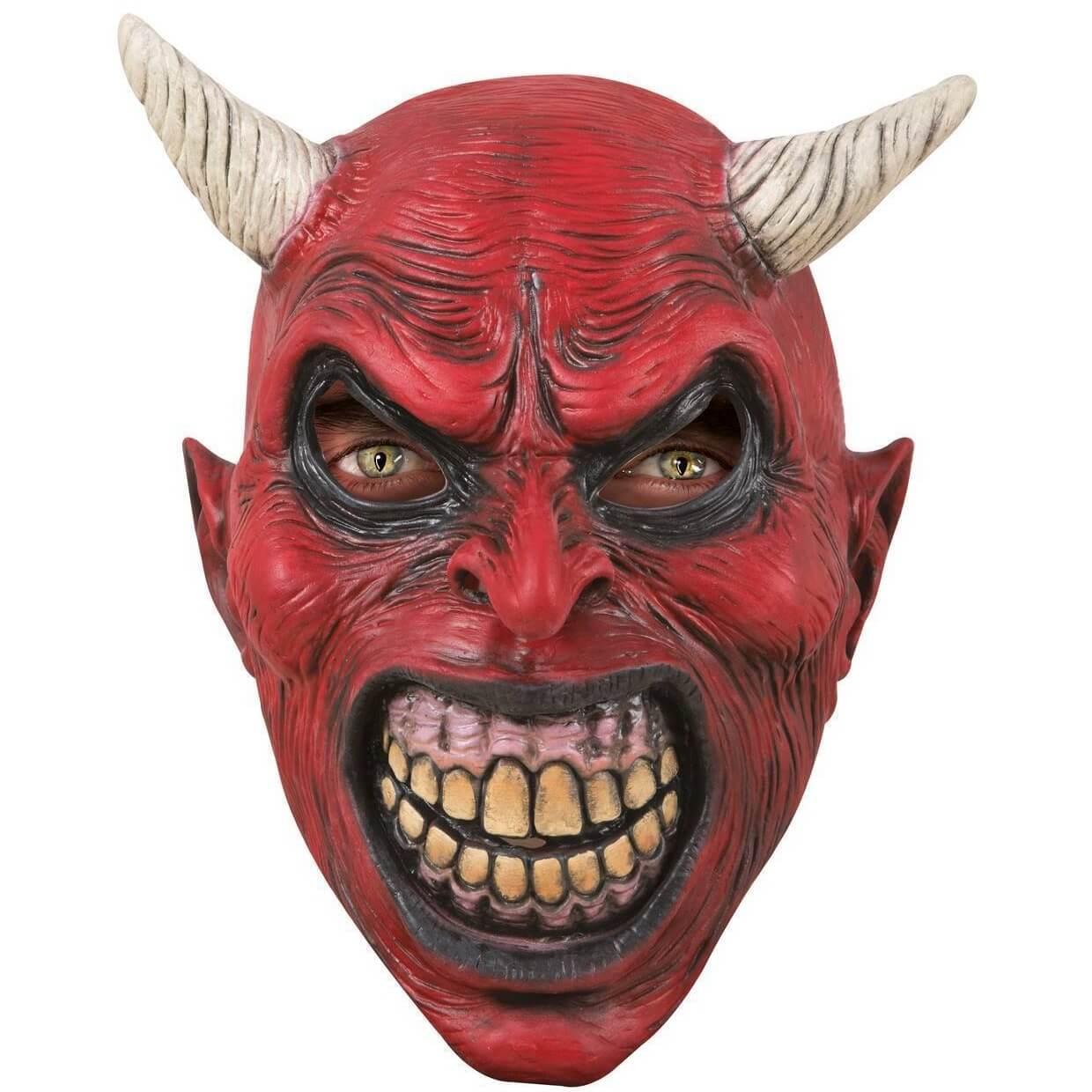 82180 accessoire deguisement halloween masque adulte integral diable