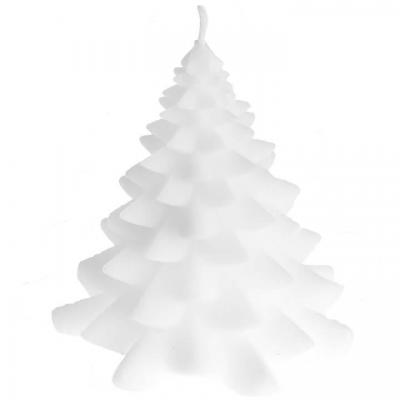 8262 decoration bougie blanche sapin noel