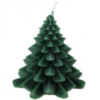 8262 decoration bougie verte sapin noel