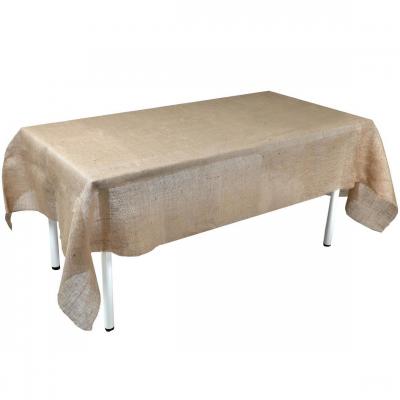 1 Nappe de table pliée en jute pour décoration Champêtre 120cm x 220cm REF/8286