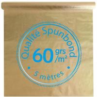 8296 rouleau nappe intisse dore or metallique