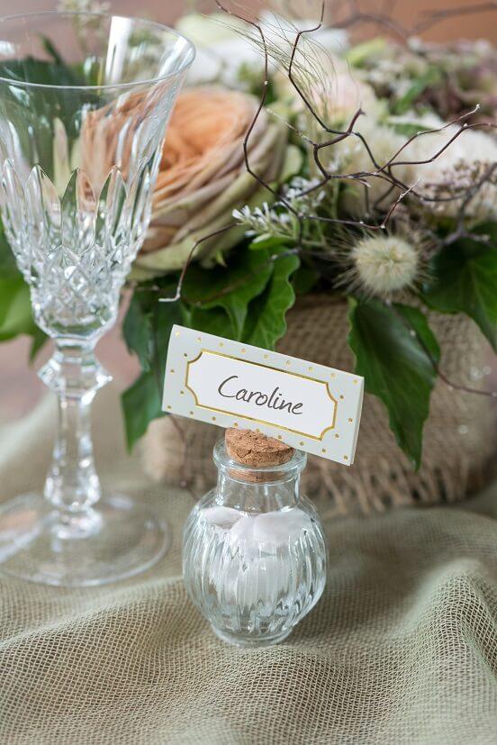 8308 decoration contenant pot verre et bois renaissance