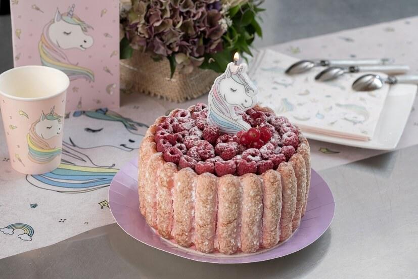 8314 decoration bougie licorne anniversaire enfant