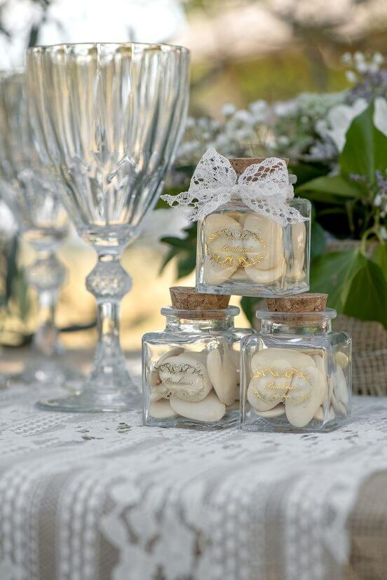 8319 decoration contenant pot carre en verre bonheur