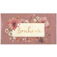 8335 serviette de table papier bonheur floral champetre