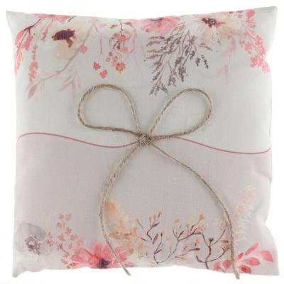 8338 coussin a alliance mariage amour floral champetre