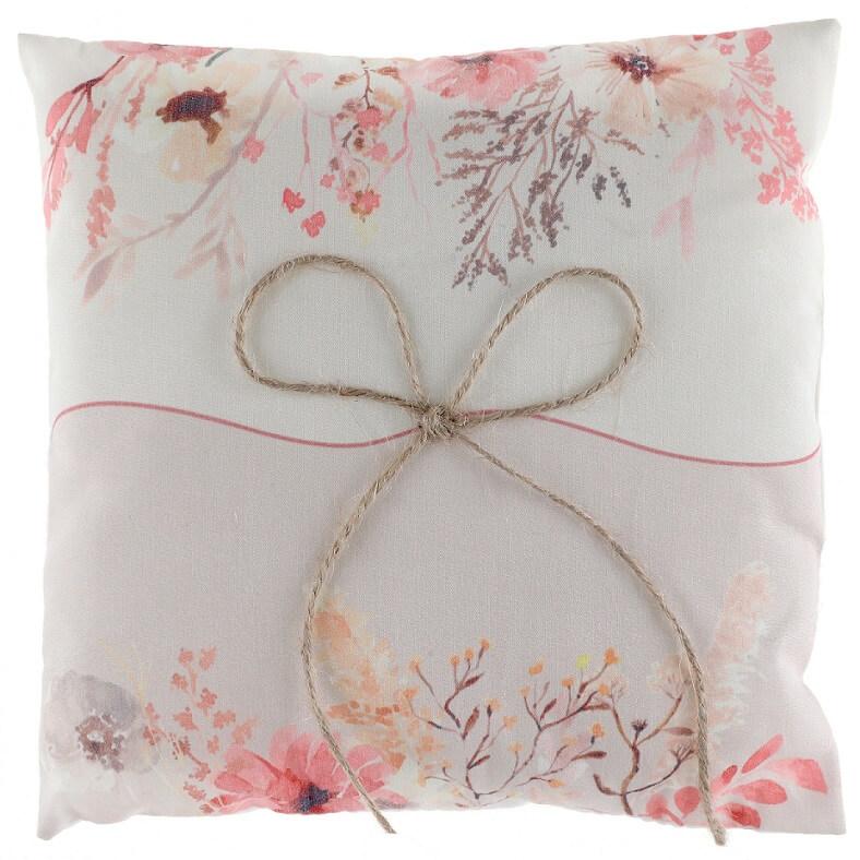 8338 coussin a alliance mariage amour floral champetre