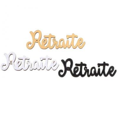 8399 confettis de table bois noir dore or blanc retraite