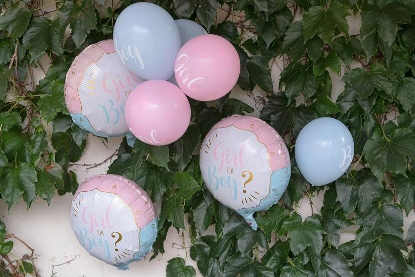8408 ballon aluminium girl or boy baby shower gender reveal fille garcon