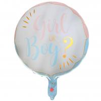 8408 decoration ballon aluminium girl or boy baby shower gender reveal
