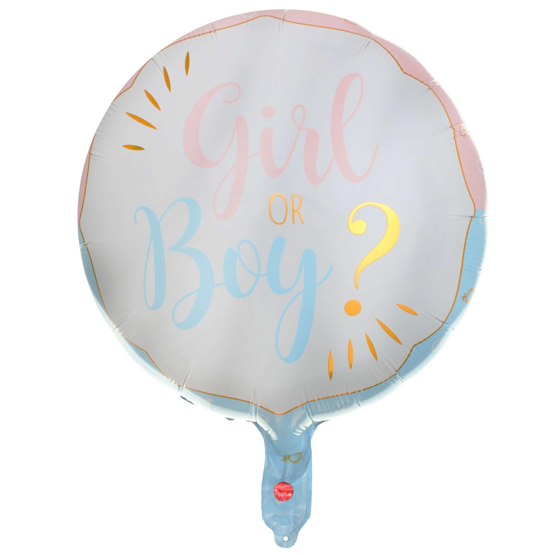 8408 decoration ballon aluminium girl or boy baby shower gender reveal