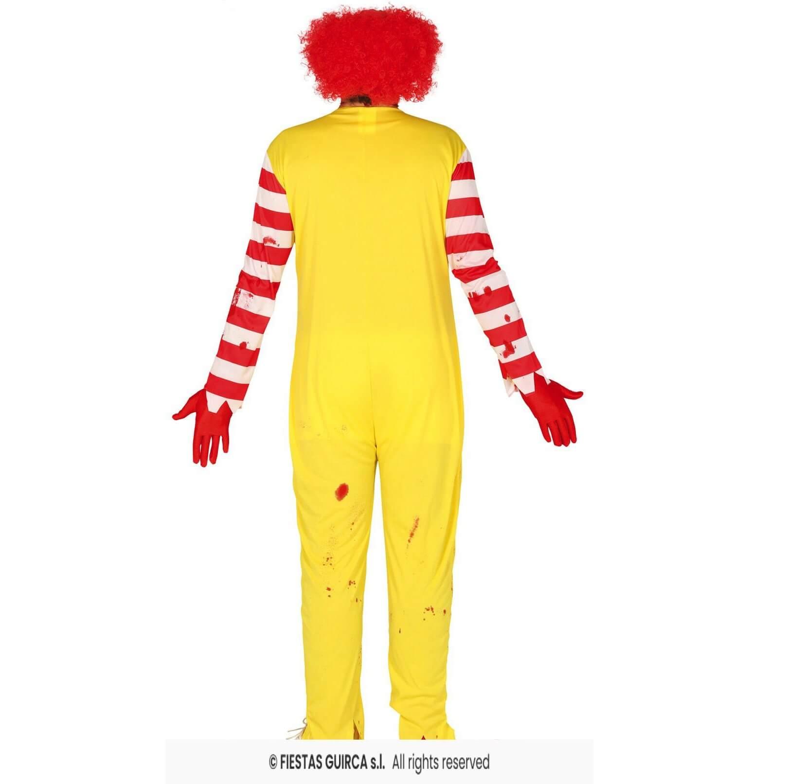 84150 taille xl deguisement halloween homme adulte burger clown tueur