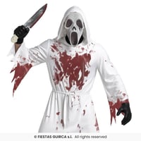 84207 boutique costume adulte homme pas de calais fantome diable blanc avec sang halloween